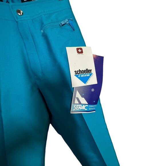 Vintage 80's Womens Snow Ski Pants stirrups Schoeller of switzerland size 8 NWT - Picture 4 of 14